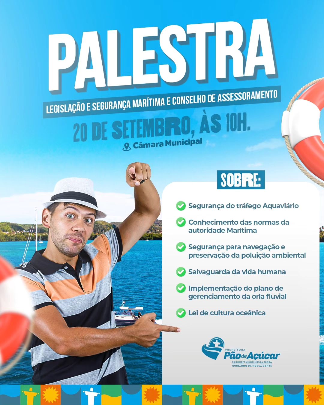 Palestra Legislação e Segurança Marítima e Conselho de Assessoramento